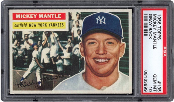 1956 topps baseball cards value