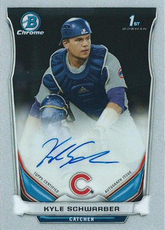 2014 Bowman Chrome Draft Kyle Schwarber Autograph