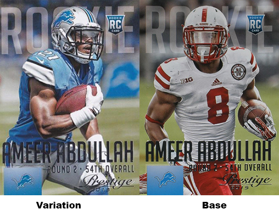 2015 Panini Prestige Football Variations Ameer Abdullah