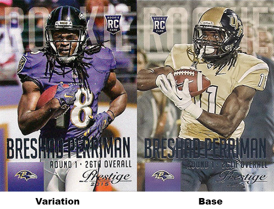 2015 Panini Prestige Football Variations Breshad Perriman