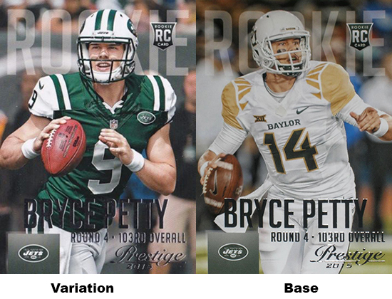 2015 Panini Prestige Football Variations Bryce Petty