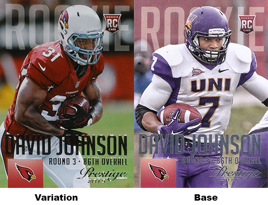 2015 Panini Prestige Football Variations David Johnson