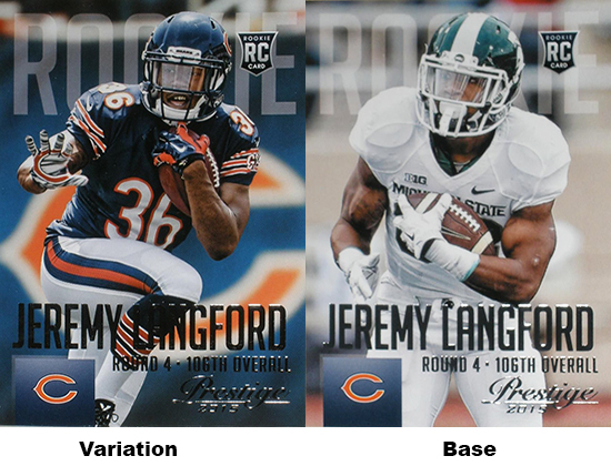 2015 Panini Prestige Football Variations Jeremy Langford