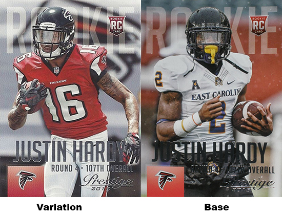 2015 Panini Prestige Football Variations Justin Hardy