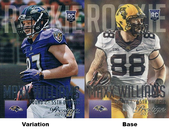 2015 Panini Prestige Football Variations Maxx Williams