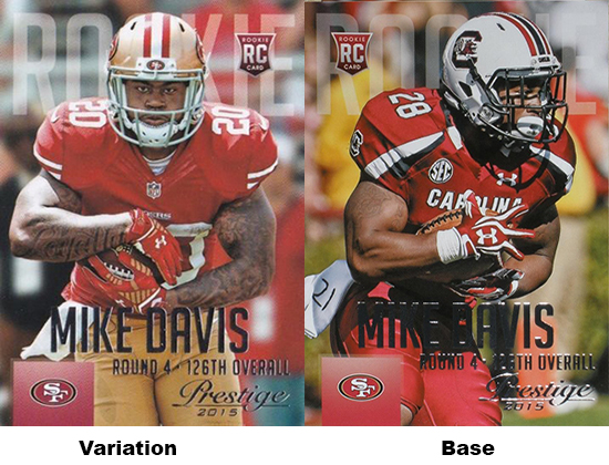 2015 Panini Prestige Football Variations Mike Davis