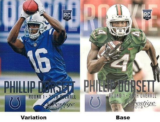 2015 Panini Prestige Football Variations Phillip Dorsett
