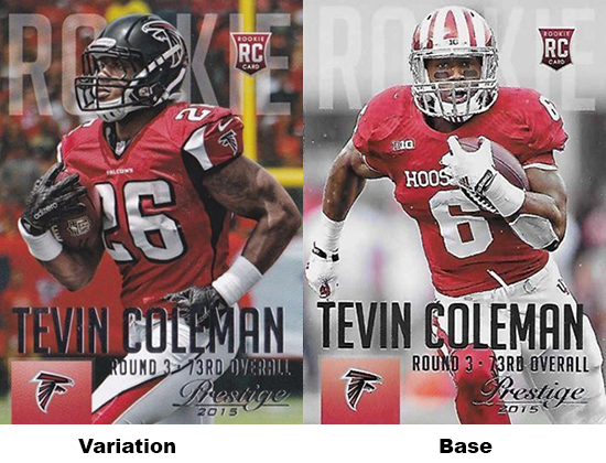 2015 Panini Prestige Football Variations Tevin Coleman