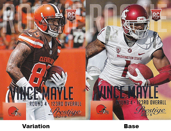 2015 Panini Prestige Football Variations Vince Mayle