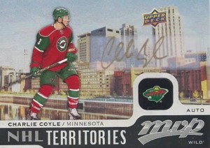 2015-16 Upper Deck MVP Hockey NHL Territories Autograph Charlie Coyle