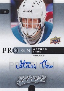 2015-16 Upper Deck MVP Pro Sign Arturs Irbe