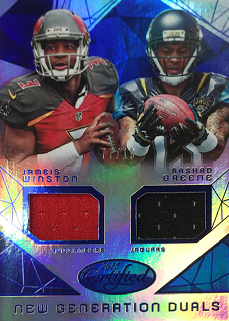 2015 Panini Certified Football New Generation Dual Winston Greene