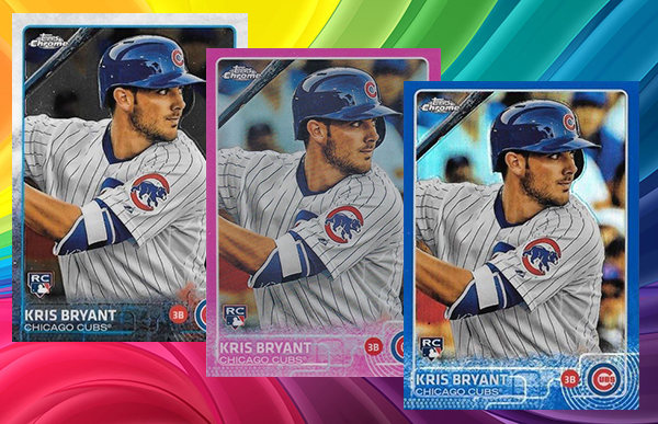 Here's what the 2015 Topps Chrome Baseball Refractor rainbow looks
