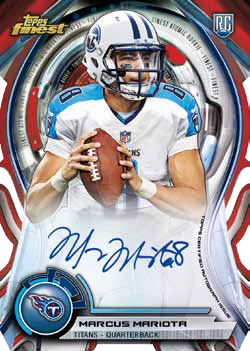 rare 2015 football cards Amazon.com: 2015 Topps Chrome NFL Football EXCLUSIVE Factory Sealed Retail  Box with SPECIAL 4 Card REFRACTOR Bonus Pack! Look for Rookies & Autographs  of Jameis Winston, Marcus Mariota & all Top 2015