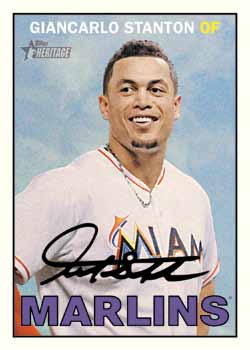 16_Topps Heritage Baseball-stanton