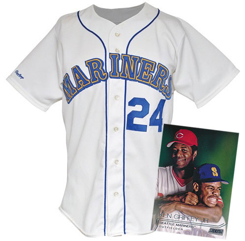 Seattle Mariners With Undershirt Ken Griffey Jr. Autographed White