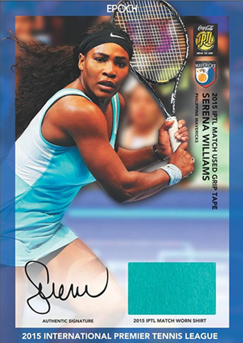 2015 Epoch IPTL Tennis Autographed Memorabilia Serena Williams