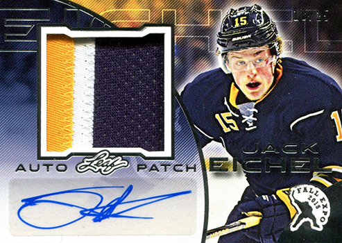 2015 Leaf Fall Expo Autographed Patch Jack Eichel