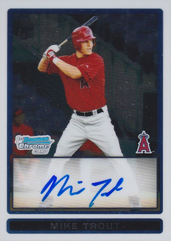 2009 Bowman Chrome Draft Mike Trout Autograph
