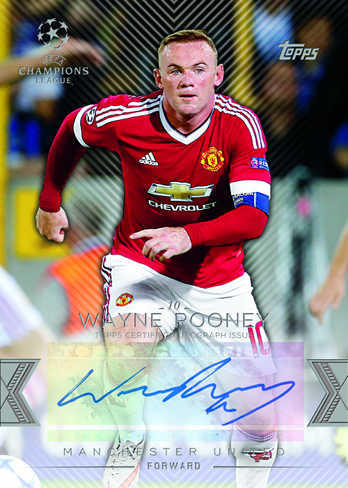 Topps Adds Wayne Rooney Autographs to 2015 Premier Gold