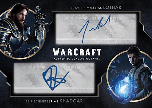 2016 Topps Warcraft Dual Autograph Mock-Up