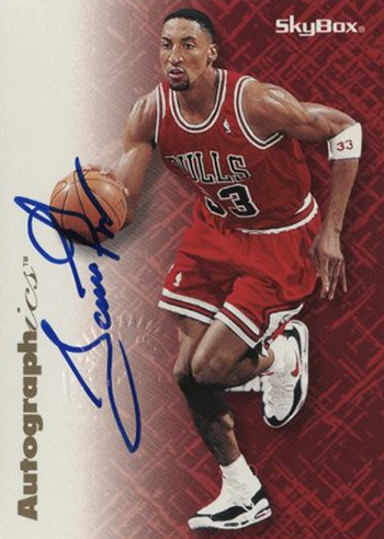 1996-97 SkyBox Autographics Complete Set Hits Auction Block