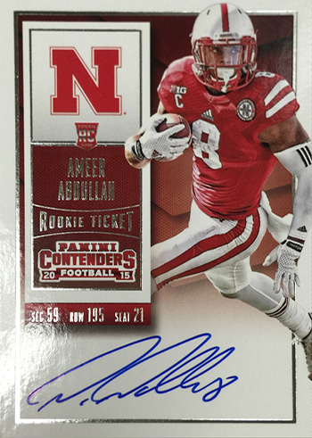 2015 Panini Contenders Football College Variations Ameer Abdullah