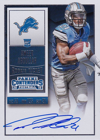 2015 Panini Contenders Football Rookie Ticket Autograph Variations 202 Ameer Abdullah