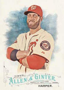2016 Topps Allen and Ginter Baseball Base