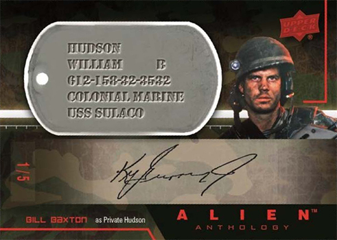 2016 Upper Deck Alien Anthology Autographed Dog Tag