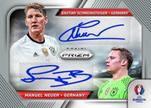 2016 Panini UEFA Euro Prizm Dual Autograph