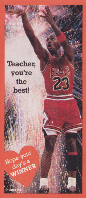 Michael Jordan Valentines Teacher Youre the Best