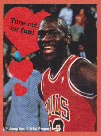 Michael Jordan Valentines Time Out for Fun