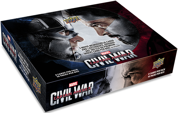 2016 Upper Deck Captain America Civil War Hobby Box