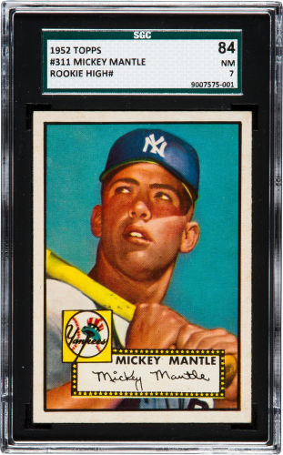 1952 Topps Mickey Mantle SGC 84