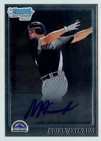 2010 Bowman Chrome Prospect Autographs Nolan Arenado