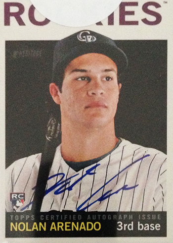2013 Topps Heritage Real One Autographs Nolan Arenado