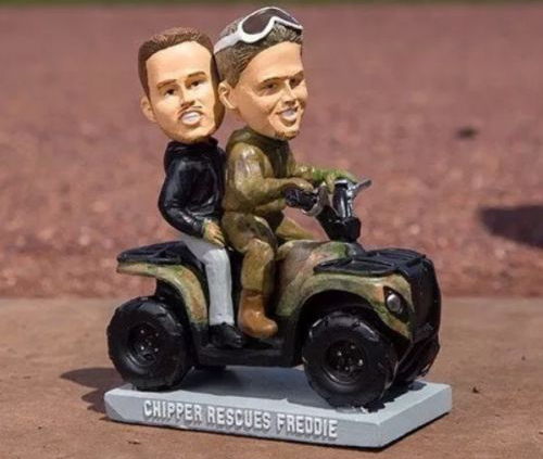 Chipper Jones, Freddie Freeman ATV Rescue Bobblehead Info