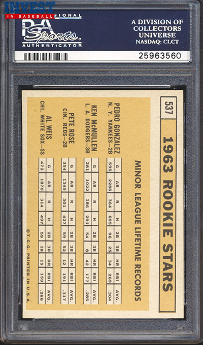 1963 topps baseball psa graded cards Amazon.com: Card Grading Submission Kit for PSA, CGC, SGC, BGS & TAG –  Premium All-in-One Self-Sealing Shipping Box with Shock-Absorbent Foam, 20  Semi-Rigid Holders, 20 Sleeves, Microfiber Cloth & Barcode Sticker :