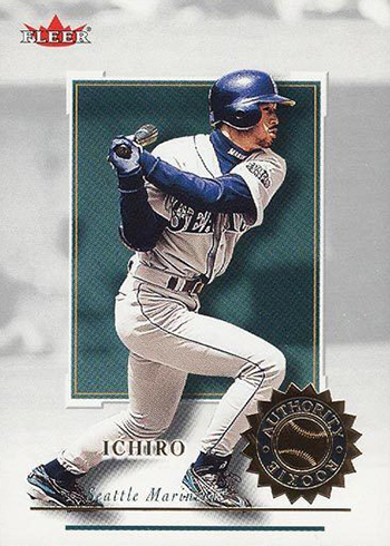 2001 FLEER E-X ICHIRO イチロー シリアルNo.あり！ 2001 Fleer Authority Diamond Cuts Ichiro Mariners PSA 8 NM-MINT RC