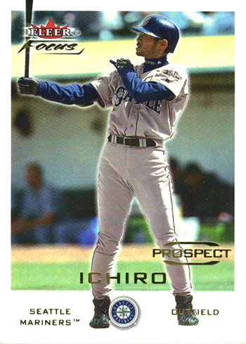 2001 FLEER E-X ICHIRO イチロー シリアルNo.あり！ 2001 Fleer Authority Diamond Cuts Ichiro Mariners PSA 8 NM-MINT RC