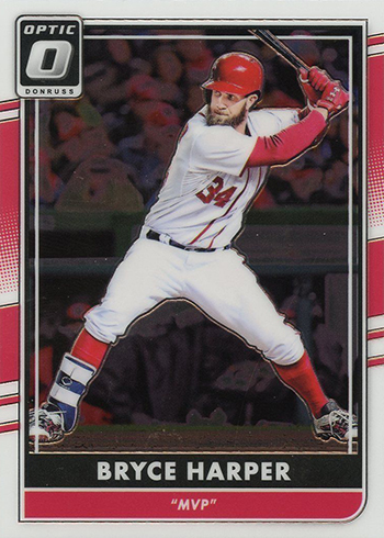 2016 Donruss Optic Baseball Variations Bryce Harper