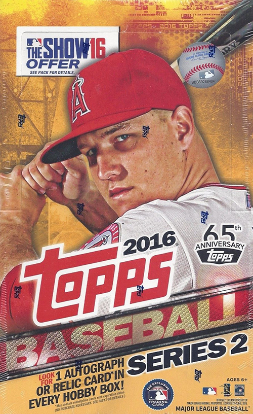 2016 Topps Series 2 Baseball Box Busters