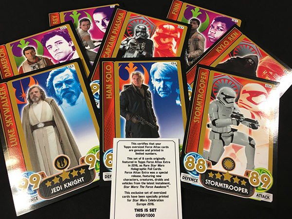 star wars force attax rare cards LE1 Limited Edition : Dark Vador - Force Attax Star Wars Saga card LE1
