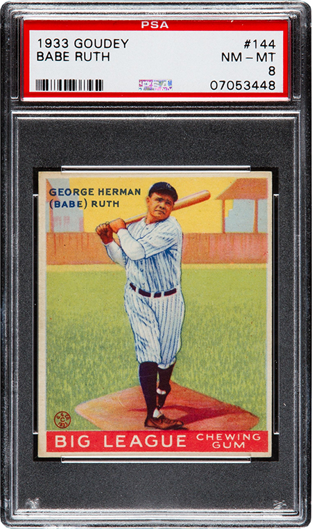 1933 Goudey Babe Ruth 144 PSA 8 450