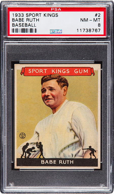 1933 Sport Kings Babe Ruth PSA 8 450