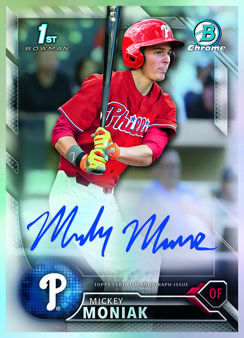 2016 Bowman Draft Mickey Moniak Autograph