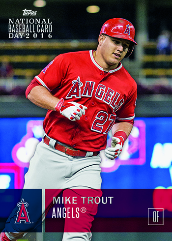 2016 Topps National Baseball Card Day Mike Trout
