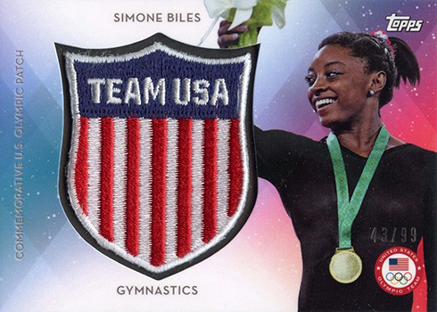 2016 Topps Simone Biles Rookie USA Olympics #38 SGC 9 MINT Gymnastics