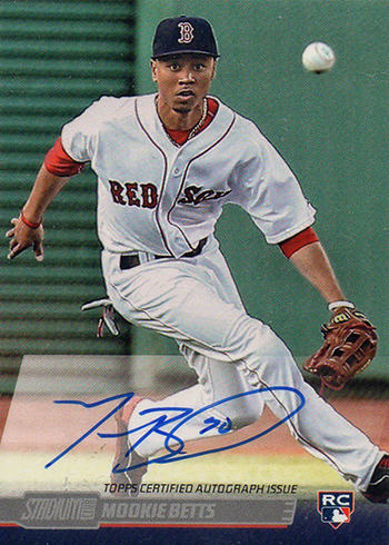 2014 Stadium Club Mookie Betts Autograph